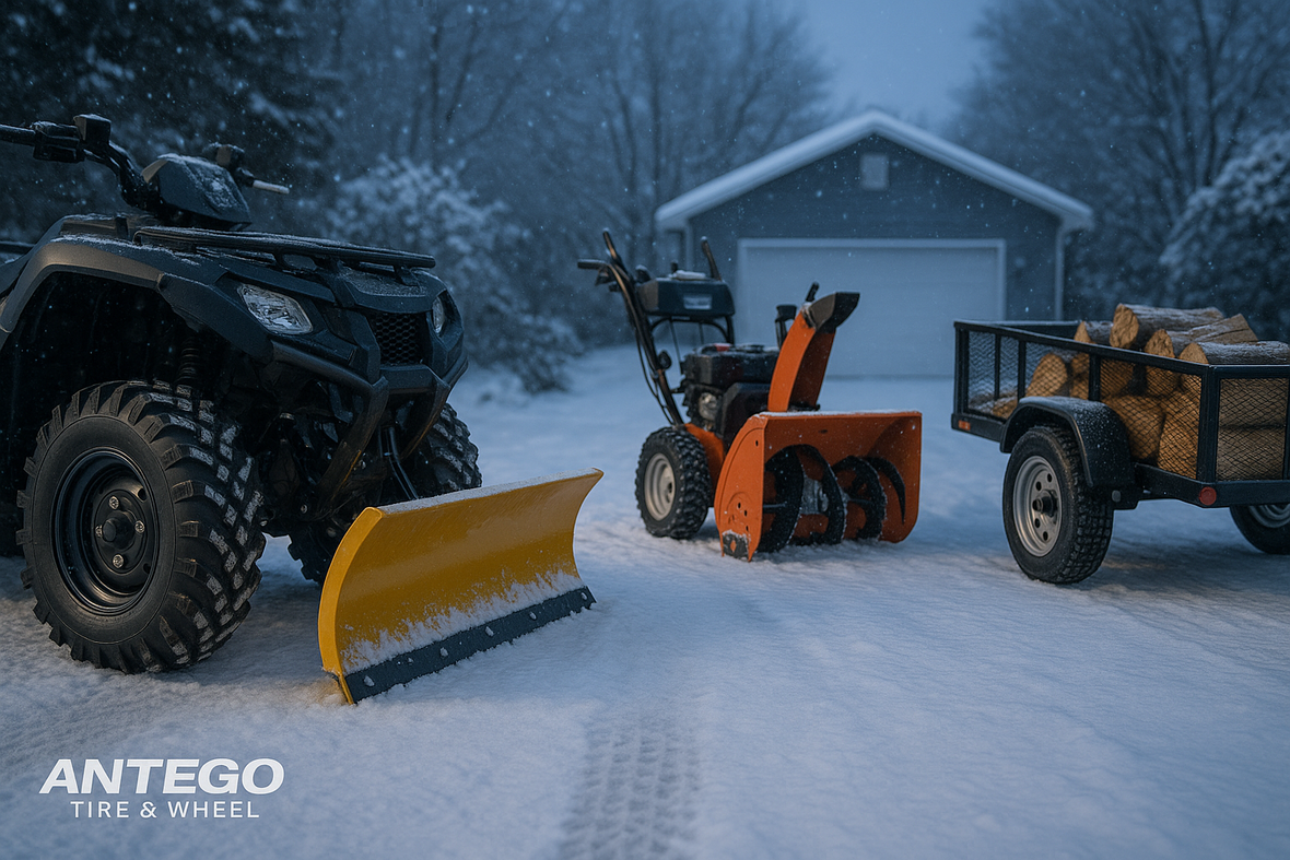 Snow Equipment with Antego Assemblies