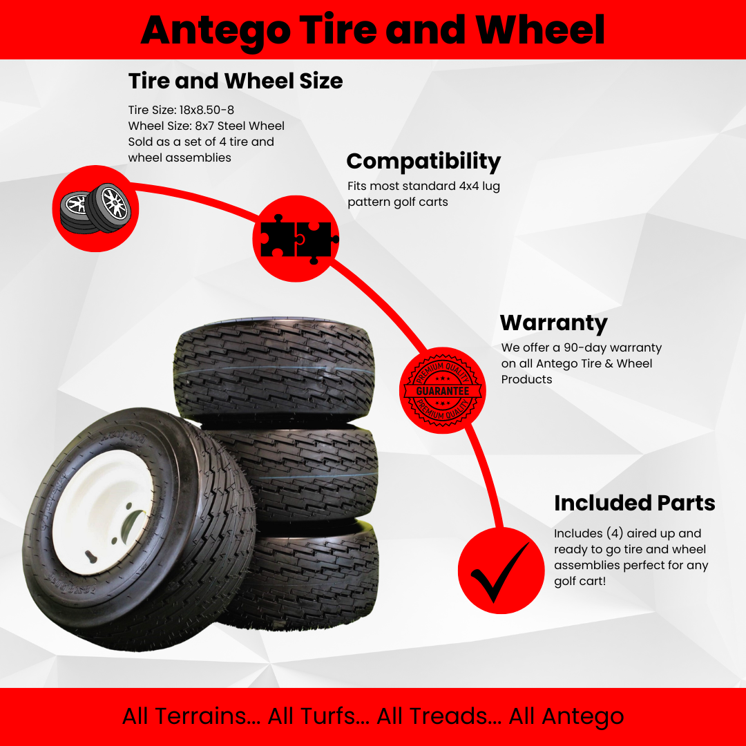 Antego's 18x8.50-8 Golf Cart Tires and Wheels: The Ultimate Blend of Quality, Customizability, and Performance antego-wheels
