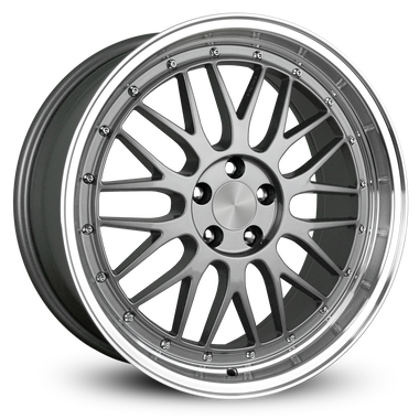 PRO TRAK | Gunmetal Polished Lip | 18x8.0 ( 5x100 )