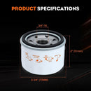 07-1475 Oil Filter for MTD 751-12690 Cub Cadet 4P90HU 4P90HUA 4P90HUB 4P90JHA Craftsman LT1500 LT3800 LT4200 T1000 T1200 Engine Mower # 951-12690-3