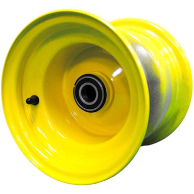 Antego 8x7 yellow Gator front wheel with 25 mm bearing architecture and AM143568 compatibility, 4-pack listing