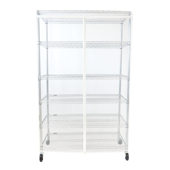 Storage Shelving Unit Cover, fits racks 60" W x 24 D x 72 H All Clear PVC