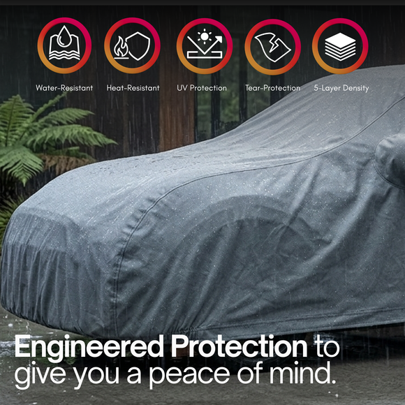 Car Cover for Mini Cooper Hardtop 2 Door and 4 Door, Convertible, Coupe, fits up to 158"L