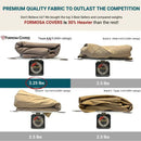 11ft Market Patio Umbrella 8 Rib Replacement Canopy Taupe-3