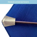11ft Market Patio Umbrella Double-Vented 8 Rib Replacement Canopy Navy Olefin-7