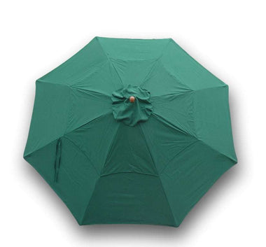 11ft Market Patio Umbrella Double-Vented 8 Rib Replacement Canopy Hunter Green