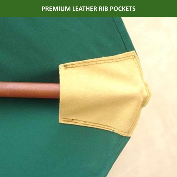 11ft Market Patio Umbrella Double-Vented 8 Rib Replacement Canopy Hunter Green