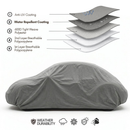Car Cover for Volkswagen Beetle, Small Sports Car Amor 161"L x 70"W x 55"H Poly 200 Grey-3