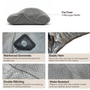 Car Cover for Volkswagen Beetle, Small Sports Car Amor 161"L x 70"W x 55"H Poly 200 Grey-2