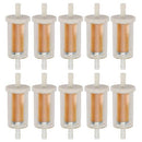 10-Pack 1/4-inch Fuel Filter For BS 695666 845125 691035 John Deere Z225 Z425 Z245 Z435 Z625 Z525E Z375R Z235 Z255 Z335E Z355E Z335M Mower Tractor-9