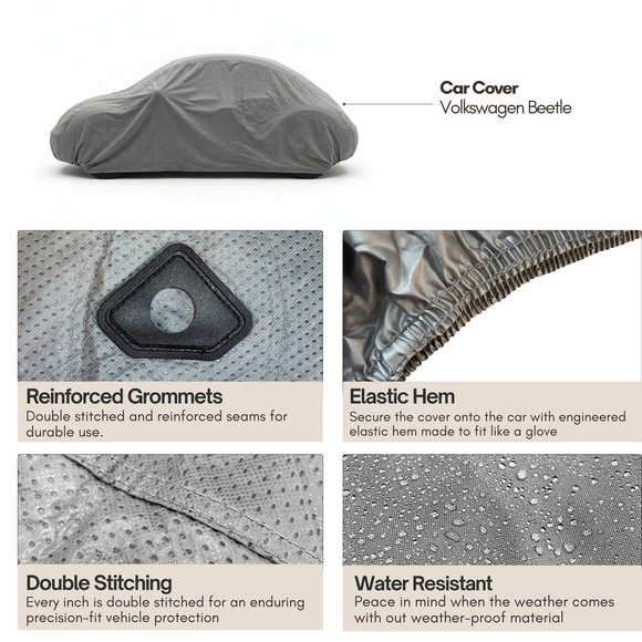 Car Cover for Volkswagen Beetle, Sports car 3 layer 161"L x 70"W x 55"H