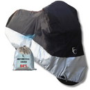 Deluxe All Season Light Weight Motorcycle Cover (L) Black-1