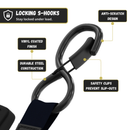 Retractable Ratchet Straps - 1" x 15 ft (1,760 lbs Break Strength) | Auto Self Retracting Cargo Tie Down Strap Set-6