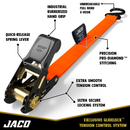 Tie Down Ratchet Straps (4 Pack) - 1 in x 15 ft | AAR Certified Break Strength (1,823 lbs) | Cargo Tie Down Set-9