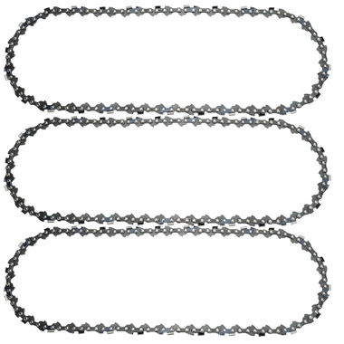 3 x 35 cm Sägekette 3/8"LP 52 Antriebsglieder 1,1 mm Rückschlagsarme Kette kompatibel mit Makita DUC353, Einhell GP-LC 36/35 Li, Bosch AKE 35-19 S/AKE 35 S, Dolmar, Oregon, Husqvarna und mehr - 0