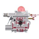 Hipa Carburetor Kit For Poulan PP110 PT3000 PL200 PL500 PL200 FL25 FL21 TE400 TE450 XT25 XT35 XT55 XT200 XT250 XT300 XT400 Trimmer # WT-631 530071635-4