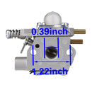 Hipa Carburetor Kit For Echo SRM-2400 GT-2400 Trimmer PE-2400 Edger PPT-2400 Pruner SRS-2400 HCA-2400 Replace WT-424 12300052133-5