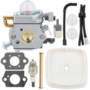 Hipa C1U-K78 Carburetor Kit for Echo PB200 ES210 ES211 PB200 PS200 PB201 Shindaiwa EB212 SV212 Shredder Vac Blower Replace A021000940-1