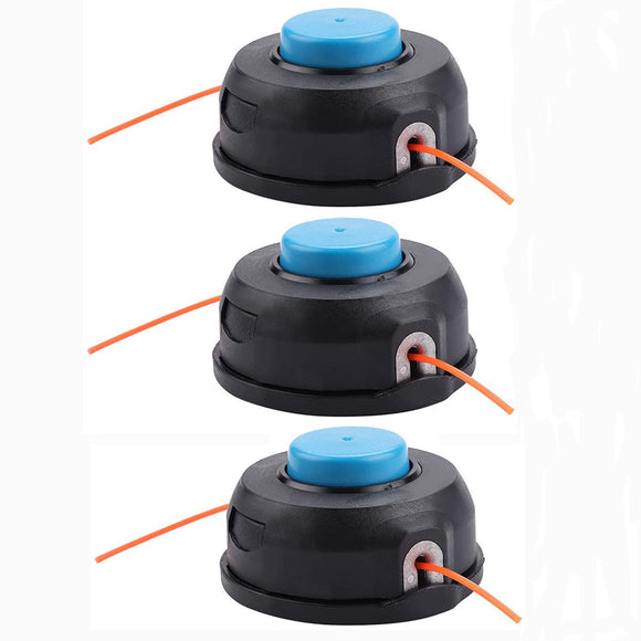 3-Pack T25 Tap Bump Feed Trimmer Head for Husqvarna 125L 128CD 128L 128LD 128LDX 223L 324L 325C Trimmer Replace 966674401 M10 x 1.25 LH