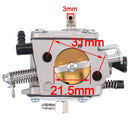 Hipa Carburetor Kit for Stihl TS400 Cut Off Saws Replaces Tillotson HS-274E Stihl 4223 120 0652-5
