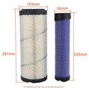Hipa 11013-7044 11013-7045 Air Oil Filter Kit FIts KOHLER 74177 74189 74197 Kawasaki FD750D-FS06 FD731V-GS00 Lawn Mower # 25 083 01-S KH-25-083-01-S-2