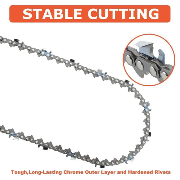 Hipa 28 Inch Full Skip Chain 3/8 Picth .063 Gauge 91 DL For Stihl MS660 MS661 MS461 MS460 MS440 MS391 MS390 Magnum 038 044 046 Chainsaw