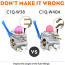 C1Q-W38 Carburetor Kit For Husqvarna 28cc 128L 128LD 128LDX 128RJ 125L 125R 125LDX Weed Trimmer Replace 545081848 545081850 With Adjusting Tool-2