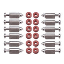 Hipa (12 Pack) 398188 kit Needle Seat Carburetor Float Valve Needle Seat Kit Replacement For Briggs and Stratton 281144-1