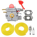 Hipa WT-875A Carburetor Kit for Poulan Pro BVM200VS BVM200C Craftsman 358794650 35879460025CC 200 Mph 430 / 450 Cfm Leaf Blower Replace 545081855-1