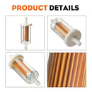 10-Pack 1/4-inch Fuel Filter For BS 695666 845125 691035 John Deere Z225 Z425 Z245 Z435 Z625 Z525E Z375R Z235 Z255 Z335E Z355E Z335M Mower Tractor-3