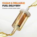 10-Pack 1/4-inch Fuel Filter For BS 695666 845125 691035 John Deere Z225 Z425 Z245 Z435 Z625 Z525E Z375R Z235 Z255 Z335E Z355E Z335M Mower Tractor-4