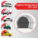 Deluxe tire/wheel covers fits tire 27.5"- 30.5" Dia. for RV's, Travel Trailers, Toy Haulers, 5th wheel trailers, Truck, Van, SUV (Set of 4)-2