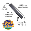 48" Mower Flat/Sand Blade (16-1/4" Long, 5/8" Hole) Hardened Steel-1