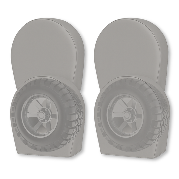 Deluxe tire/wheel covers fits tire 30.5"- 33.5" Dia. for RV's, Travel Trailers, Toy Haulers, 5th wheel trailers, Truck, Van, SUV (Set of 4)