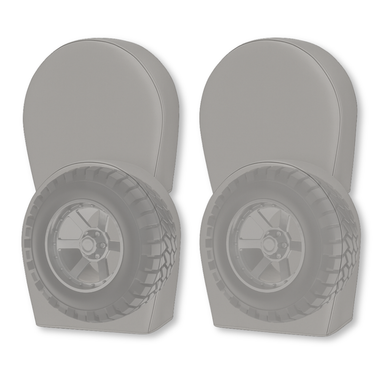Deluxe tire/wheel covers fits tire 27.5"- 30.5" Dia. for RV's, Travel Trailers, Toy Haulers, 5th wheel trailers, Truck, Van, SUV (Set of 4)