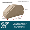 8 Passenger Golf Cart Storage Cover Taupe-2