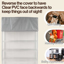 Storage Shelving Top Cover, 48"W x 18"D x 18"H, one side see through panel (Top Part ONLY)-3