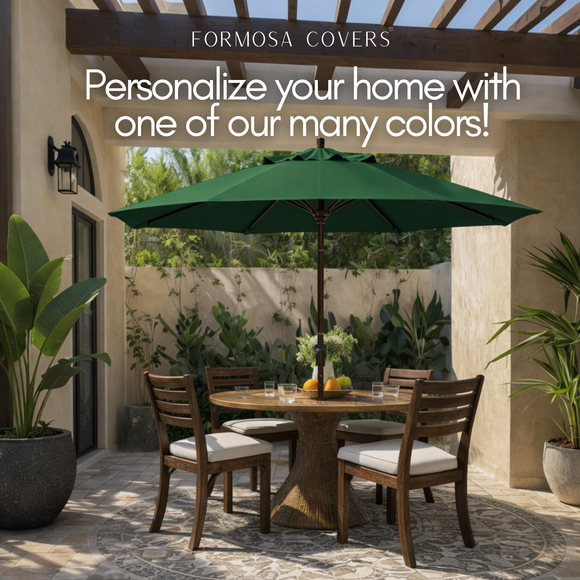 9ft Market Patio Umbrella 8 Rib Replacement Canopy Hunter Green