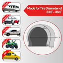 Deluxe tire/wheel covers fits tire 33.5"- 36.5" Dia. for RV's, Travel Trailers, Toy Haulers, 5th wheel trailers, Truck, Van, SUV (Set of 4)-2