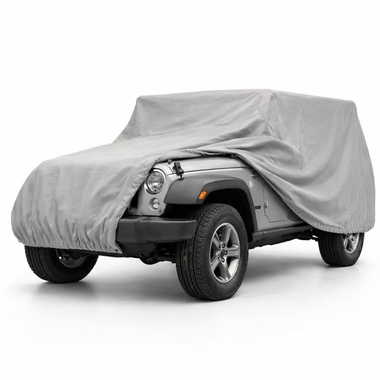 Jeep Cover fits 2007-2022 Jeep Wrangler | 2 Doors in Grey