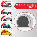 Deluxe tire/wheel covers fits tire 36.5"- 41" dia. for RV's, Travel Trailers, Toy Haulers, 5th wheel trailers, Truck, Van, SUV (Set of 4)-2