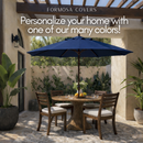 9ft Market Patio Umbrella 6 Rib Replacement Canopy Navy Olefin-9