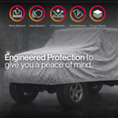 Jeep Cover fits 2007-2022 Jeep Wrangler 4 doors Unlimited Poly 200 in Grey-5