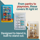 Storage Shelving Unit Cover, fits racks 48"W x 24"D x 72"H All Clear See Through PVC-4