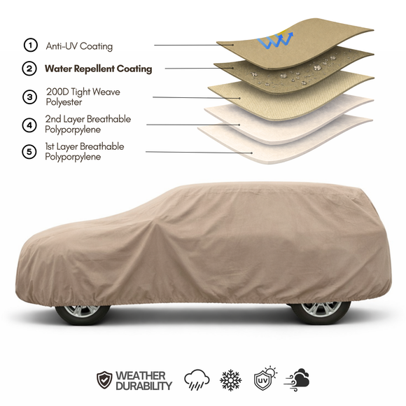 SUV Car Cover Large 200"L