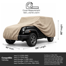 Jeep Cover for 1976–2006 – Water Resistant Taupe-4