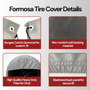 Deluxe tire/wheel covers fits tire 33.5"- 36.5" Dia. for RV's, Travel Trailers, Toy Haulers, 5th wheel trailers, Truck, Van, SUV (Set of 4)-4