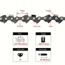 2pcs Hipa 20" Full Chisel Saw Chain For Echo CS590 Timberwolf Chainsaws-4