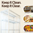 Storage Shelving Unit Cover, fits racks 48"W x 24"D x 72"H All Clear See Through PVC-5