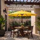 9ft Market Patio Umbrella 6 Rib Replacement Canopy Yellow Olefin-9